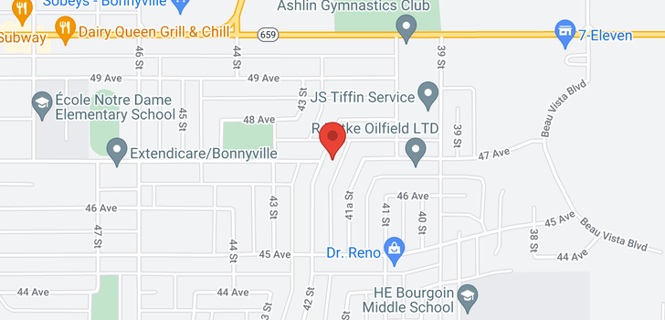 map of 4703 42 ST